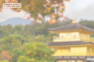 Something Beautiful Is Coming from Kyoto.